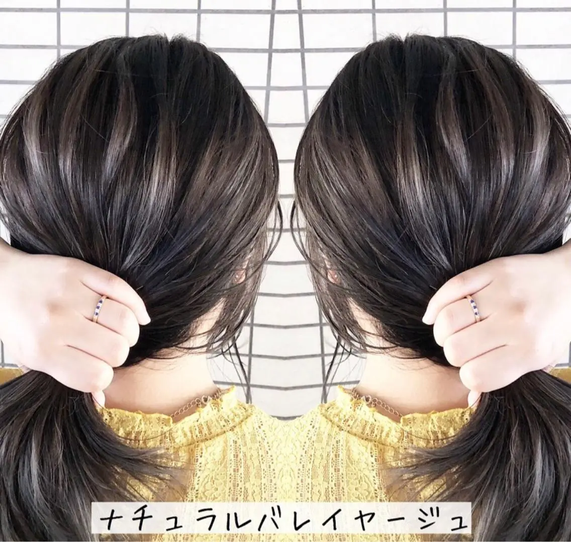 ミディアム カラー テトネ タカシのヘアスタイル