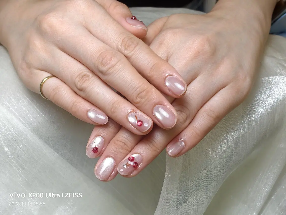 ネイル ジェルネイル グラデーション シンプルネイル more glam 大宮店カナのネイルデザイン