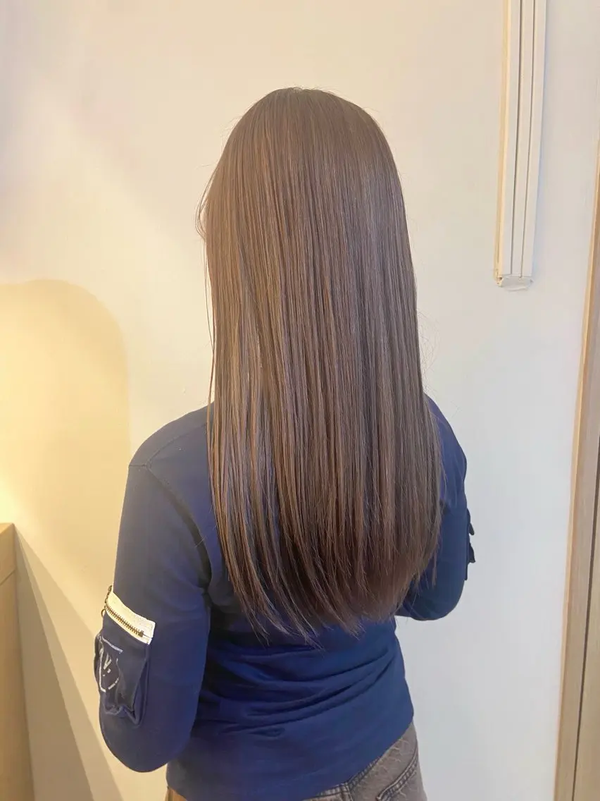 セミロング カット ヘアカラー トリートメント 髪質改善/ヘアケア coiiはしもとはなのヘアスタイル