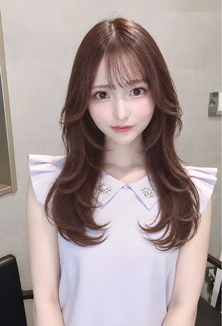 ロング カラー カット ヘアカラー トリートメント 🩵新宿ダブルカラー 🩵エクステのヘアスタイル
