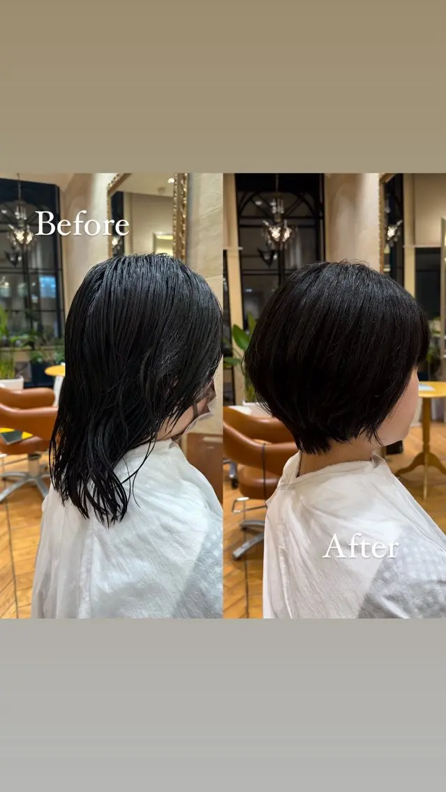 ショート ショートヘア ウルフカット カットモデル/ 大森弘貴のヘアスタイル