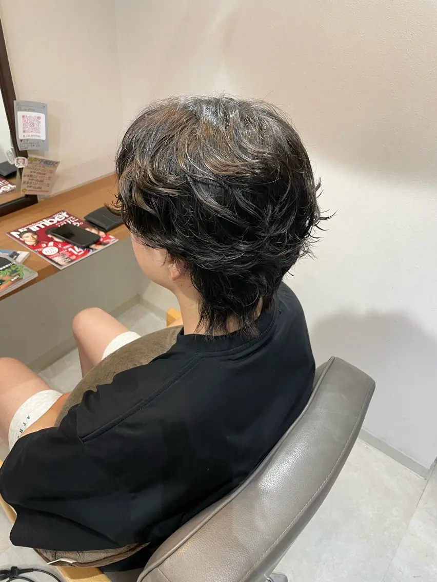 ショート パーマ メンズ カット パーマ ayaka |トレンドヘアのヘアスタイル