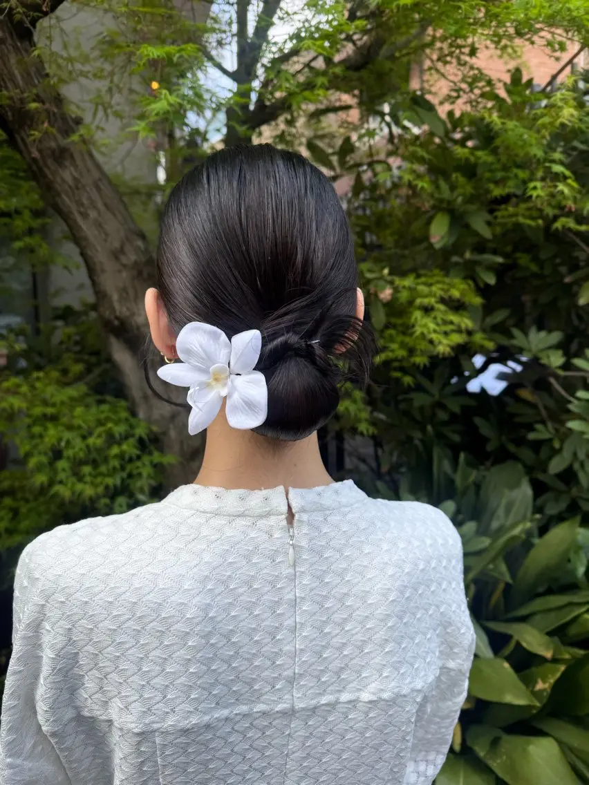 セミロング ヘアアレンジ ヘアセット 🎗️【ヘアセット 美眉】吉川玲🎗️のヘアスタイル