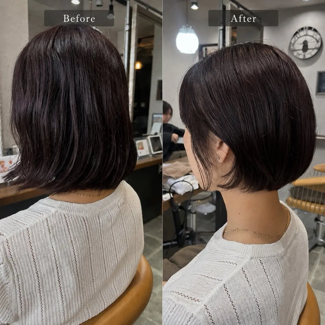 ショート カット ヘアカラー 縮毛矯正 天王町×韓国レイヤー 髪質改善  佐藤友茉のヘアスタイル