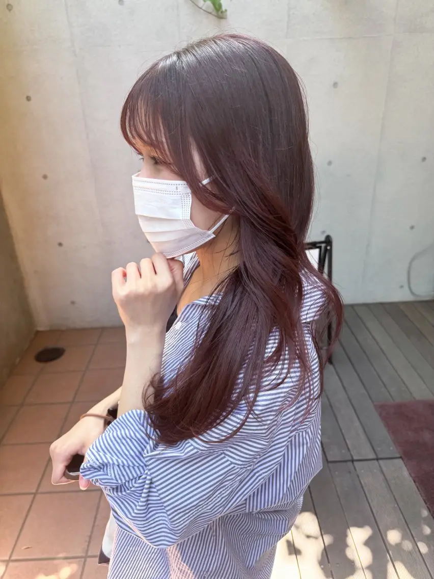 ミディアム カラー カット ヘアカラー 大橋 芽衣のヘアスタイル