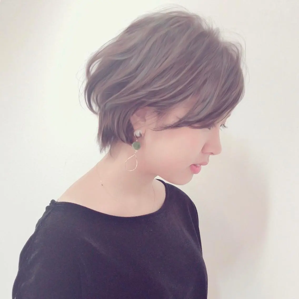 ショート カラー アッシュ ショートヘア 村田 幸穂のヘアスタイル