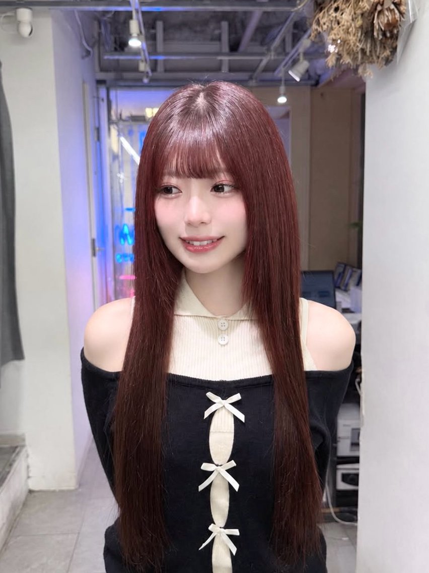 ロング カラー エクステ 🩶ハイトーン × プルエク🩶MIWAのヘアスタイル