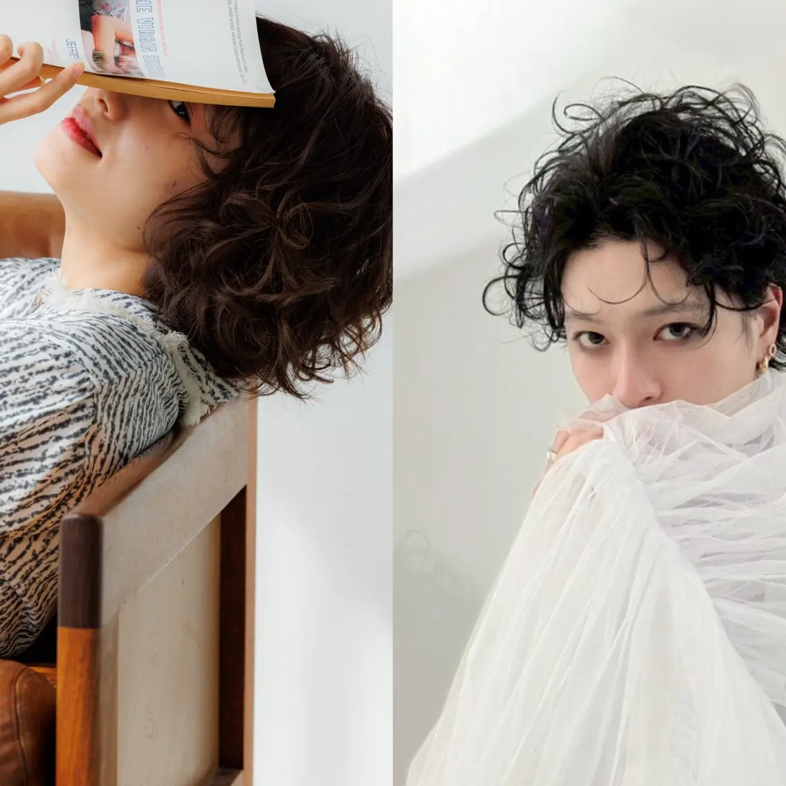 【当日限定✨】カット+似合わせパーマ(朝3分セット◎){📝こちらはワンカール・ニュアンス系パーマの料金になります◎}の写真