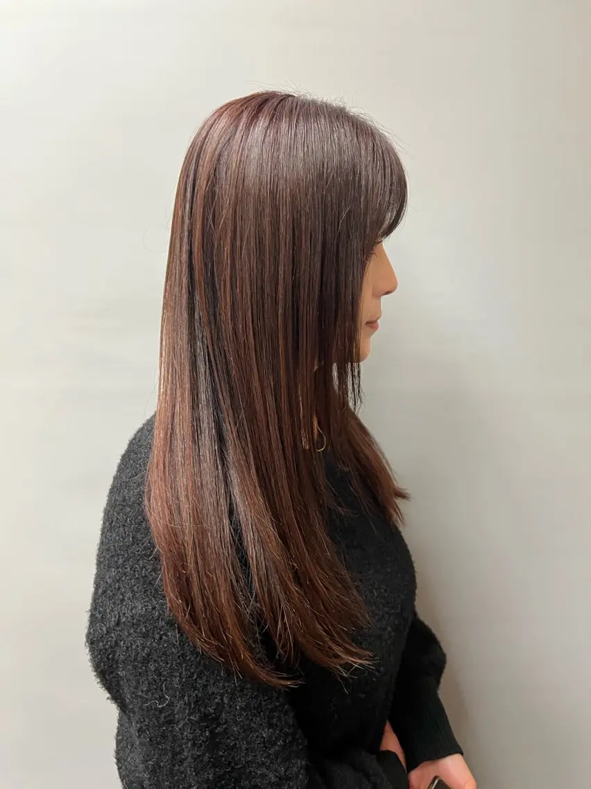 ロング レイヤーカット 寺島 希乃佳のヘアスタイル