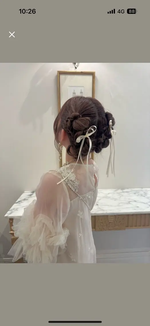 ミディアム ヘアセット 柔らかbeige /chinari❤︎のヘアスタイル