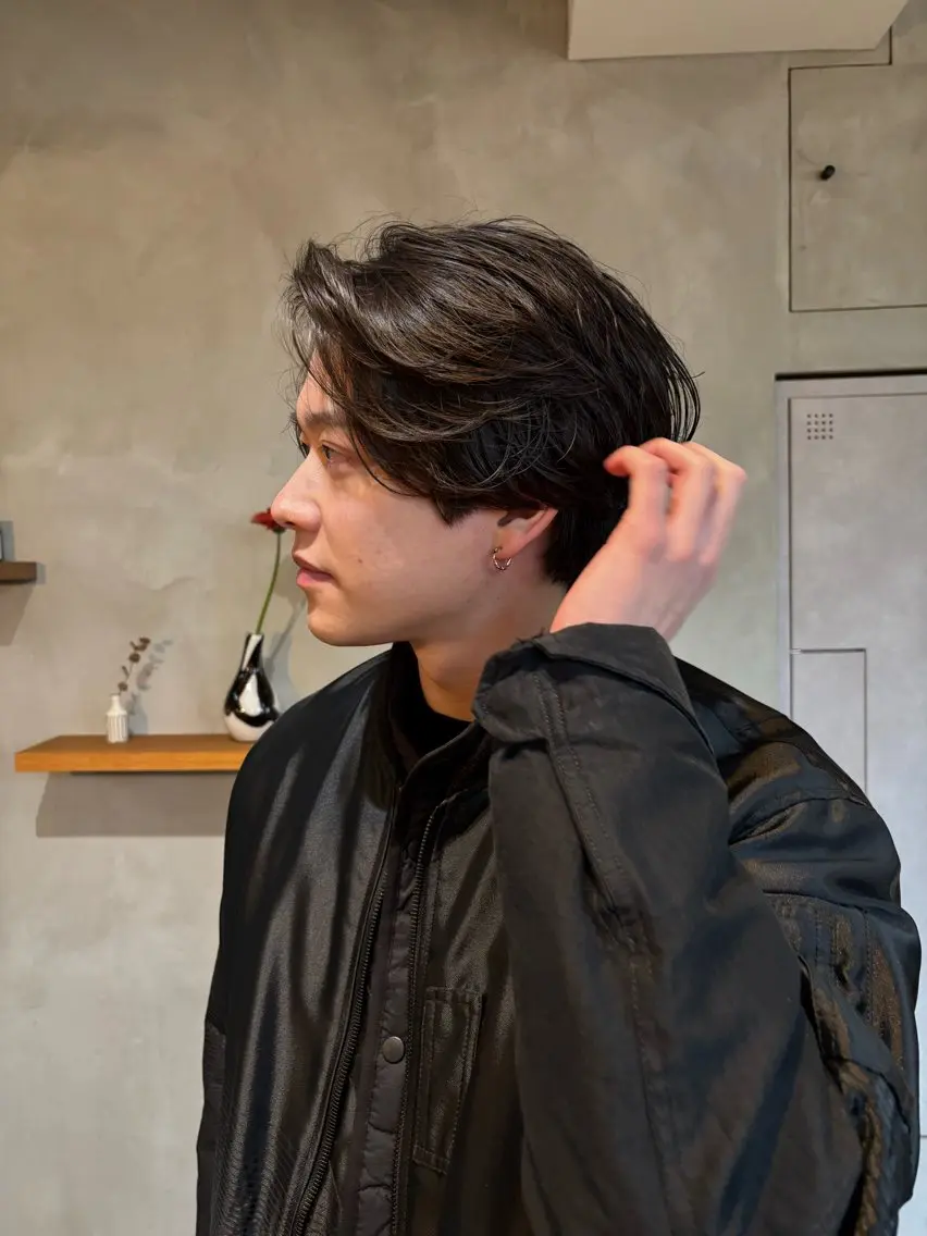 【営業時間外限定】朝がラクになる 大人メンズカット+ナチュラルパーマの写真