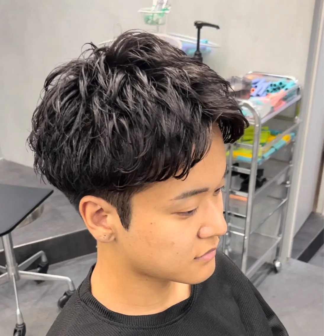 ショート パーマ メンズ メンズパーマ ショートヘア 松下 友希 【fifth】のヘアスタイル