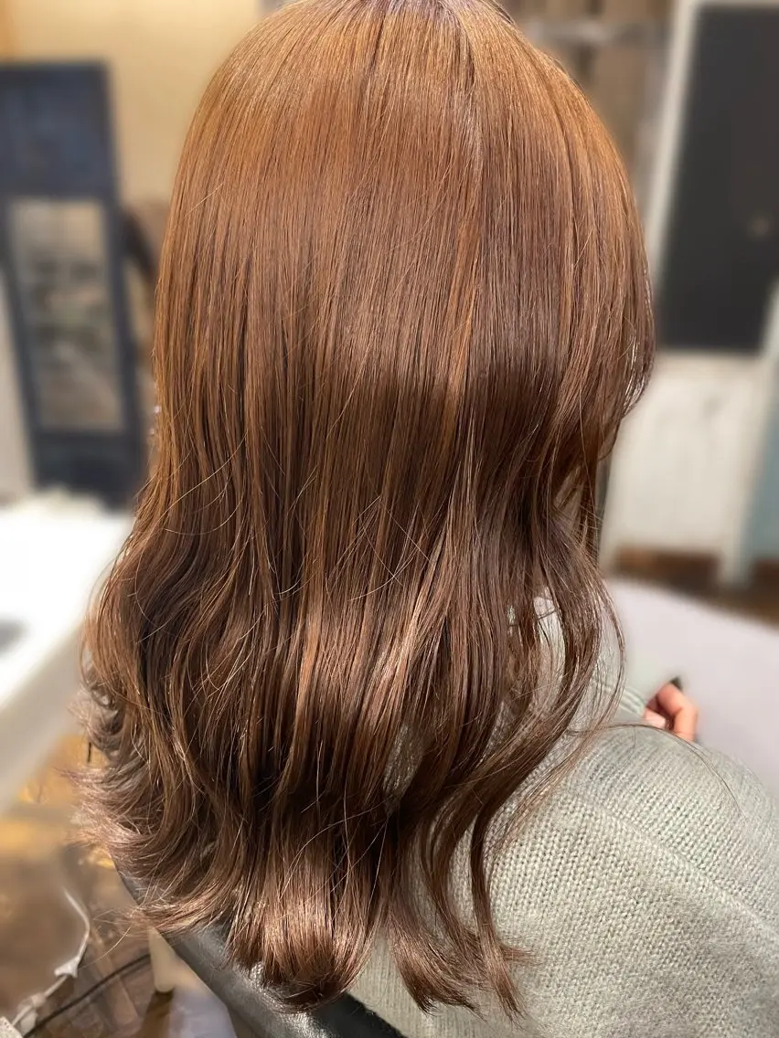 ロング カラー ブリーチ ダブルカラー ブリーチなしカラー 💎ブリーチ💎 カラー💎okadaのヘアスタイル