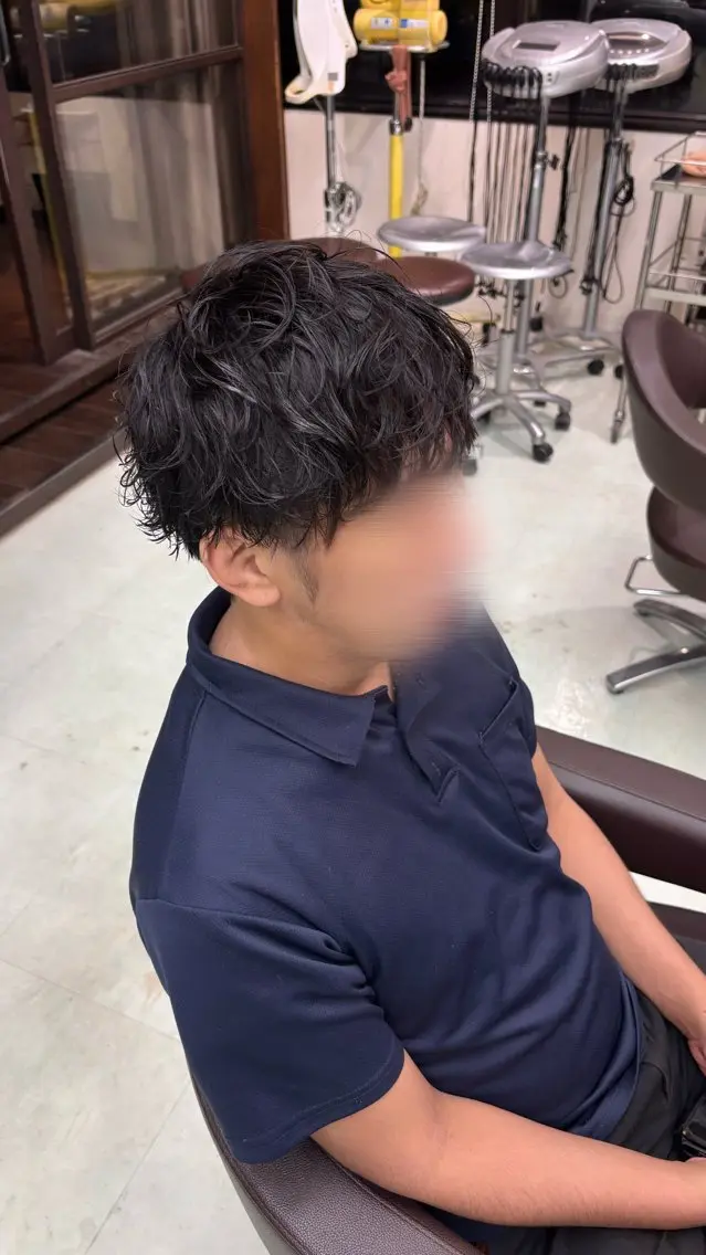 メンズ メンズパーマ カット パーマ WiLL 梶岡日菜のヘアスタイル