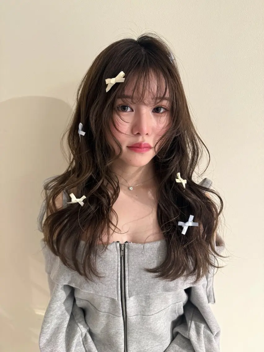 セミロング カラー ブラウンカラー 透明感カラー 透明感カラー 🫧/つばめのヘアスタイル