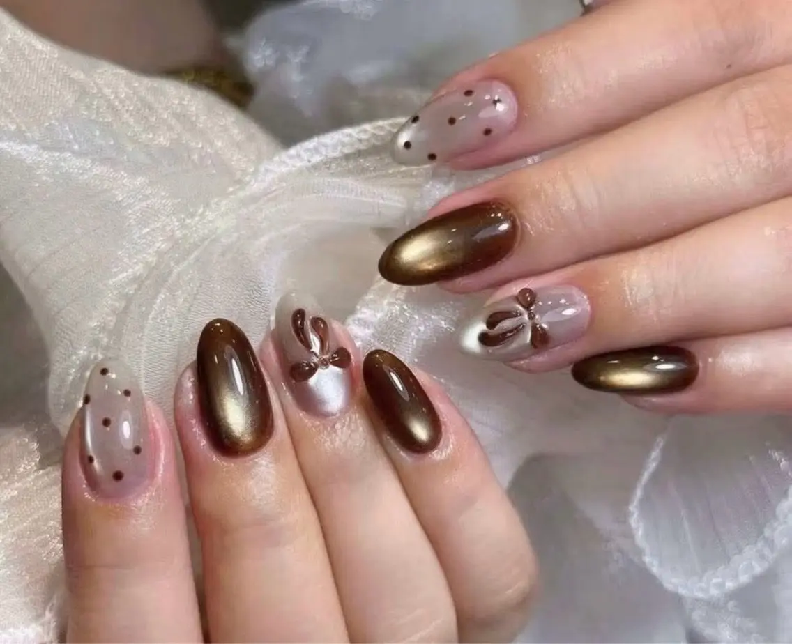 ネイル 長さ出し フットネイル ジェルネイル 韓国ネイル マグネットネイル ハンドネイル YMT NailStudioのネイルデザイン
