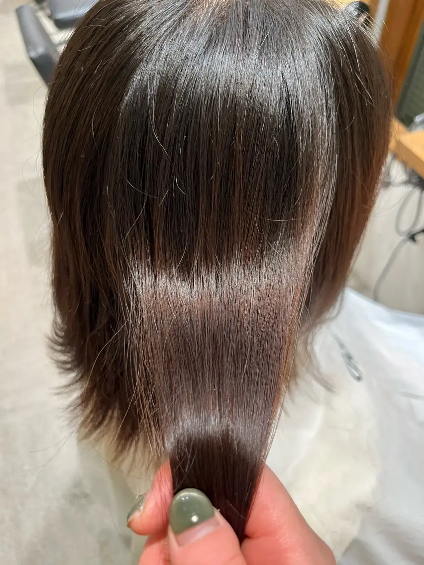ミディアム トリートメント トリートメント 無料カットモデル‪✨ ✂️Nanami🌷のヘアスタイル