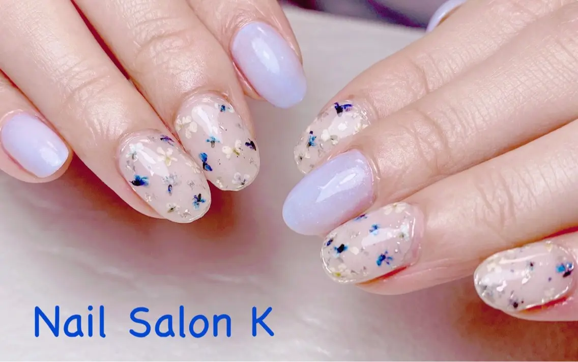 ネイル ミラーネイル 持ち込み ハンドネイル Nail Salon K 🧸美爪育成のネイルデザイン