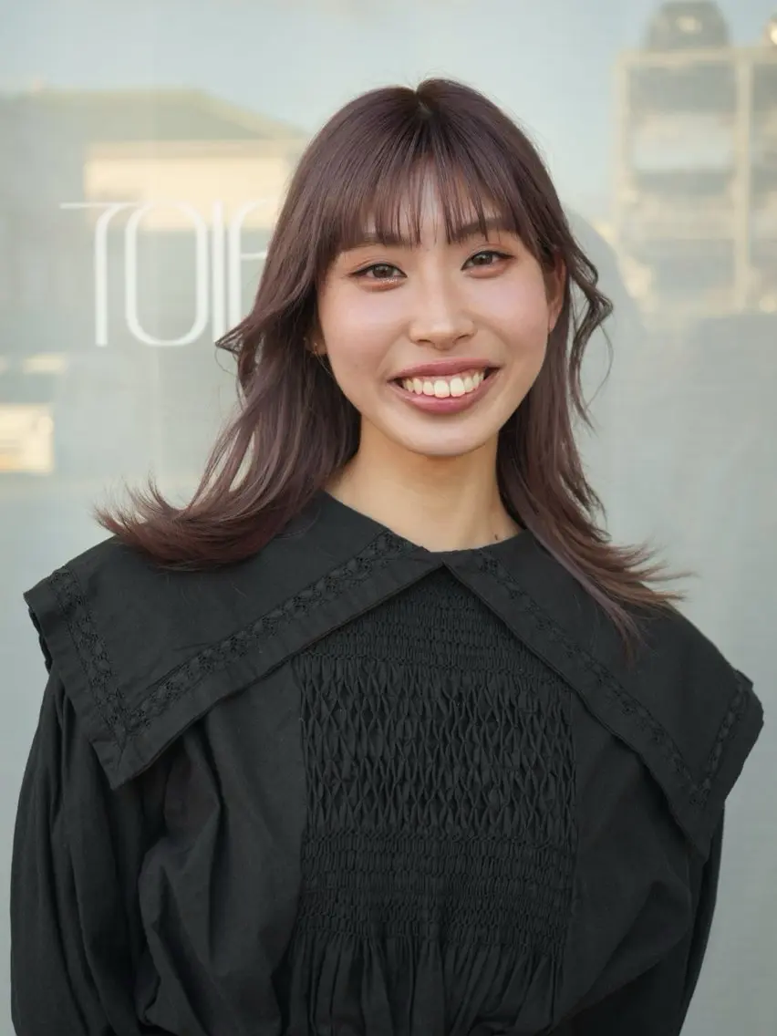 カラー ラベンダーカラー ヘアカラー トリートメント TOIRO ARISAのヘアスタイル