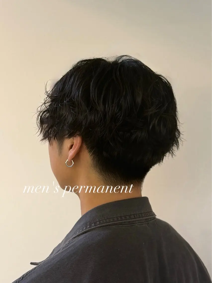 ショート パーマ モデル募集🌷/ 艶カラー/大谷李緒奈のヘアスタイル