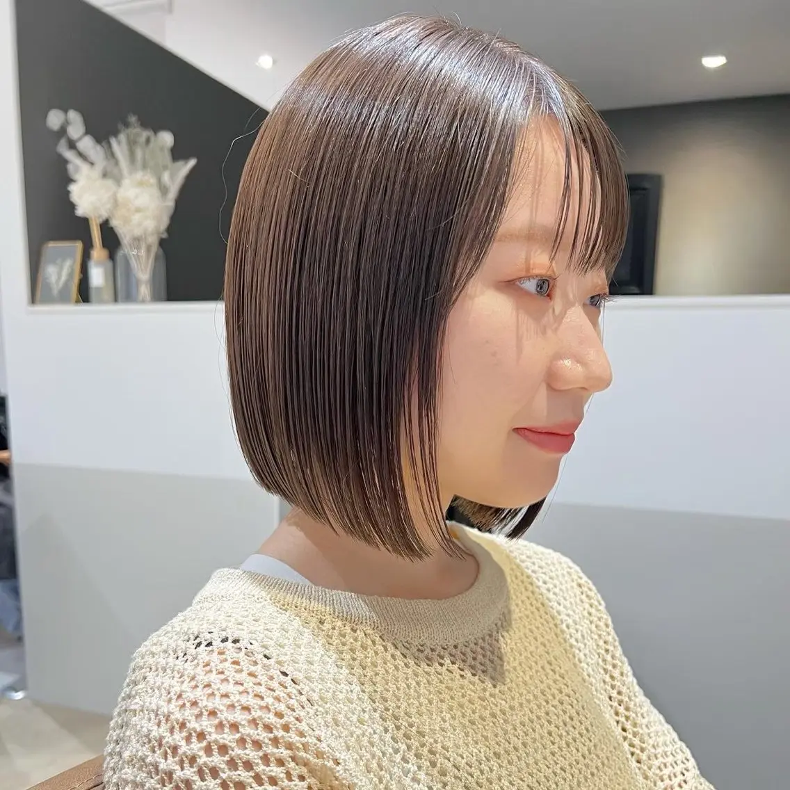 ぱつっとワンレンボブ‪✂︎‬➕𝐀𝐮𝐣𝐮𝐚4STEPトリートメント✨の写真