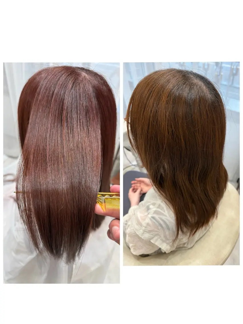 ミディアム カット ヘアカラー トリートメント Barrel 天王寺 YUUのヘアスタイル