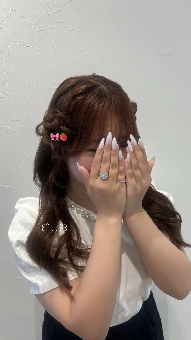 ロング ヘアアレンジ カット ヘアセット ふわモテ/艶カラー yuki♡♡のヘアスタイル