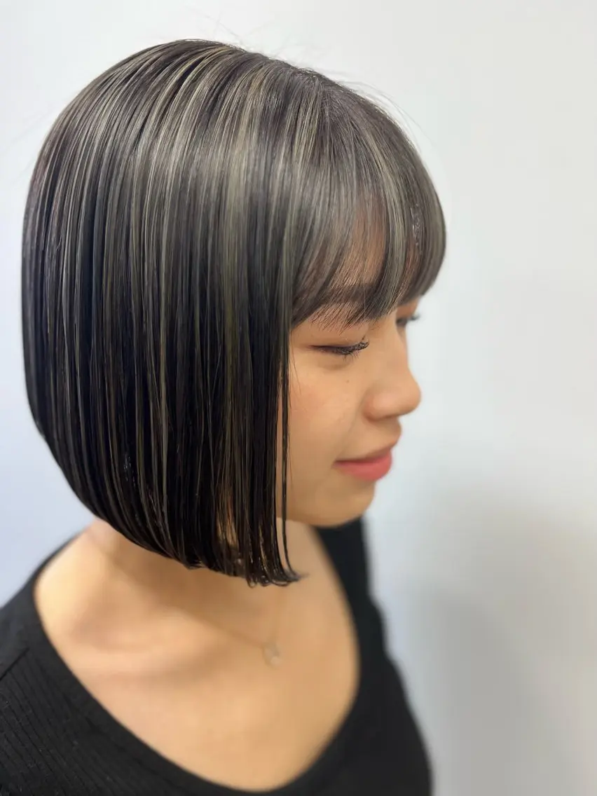 ショート カラー ハイライトカラー ハイライト 産休の為お休みです! 小島凜のヘアスタイル