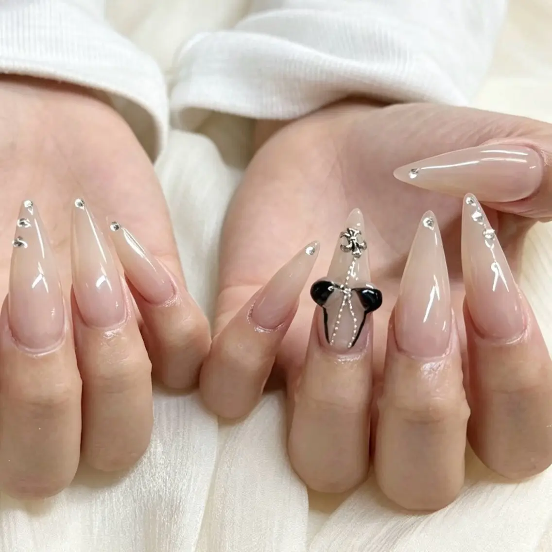 ネイル 🎀kira 長さだし💗モチ最高のネイルデザイン