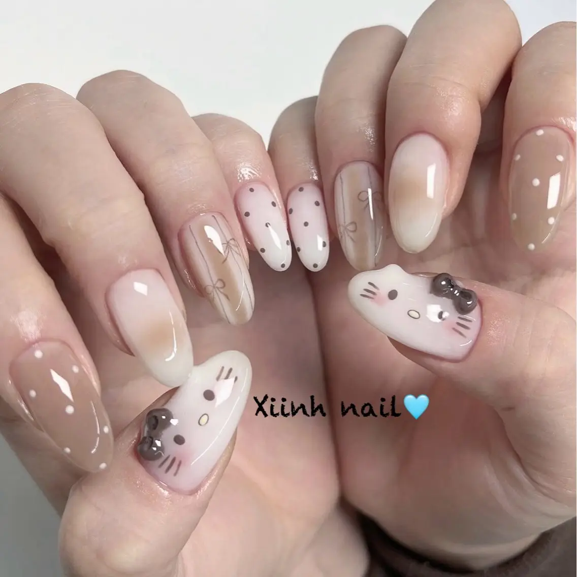 ネイル チークネイル 桜ネイル フットネイル ジェルネイル ハロウィン ハンドネイル XIINH NAIL SALONのネイルデザイン