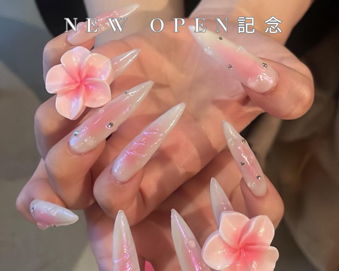 ネイル オーロラネイル ボルドー クリアネイル ドット フラッシュネイル ハンドネイル melt./Ono ガーリー/ワンホンのネイルデザイン