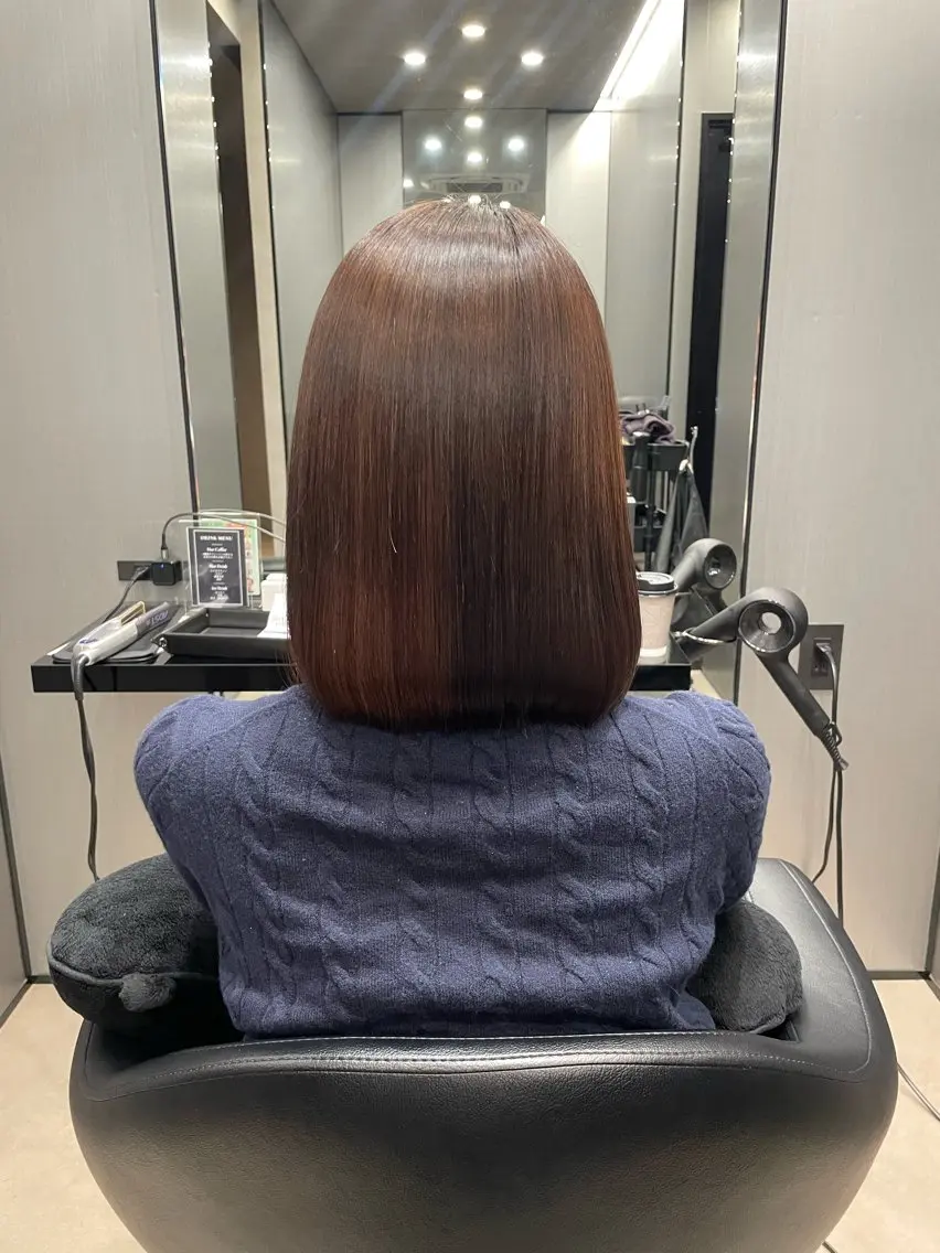ミディアム 松尾 祐輝のヘアスタイル