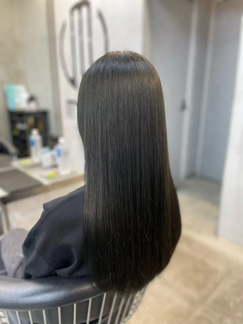 ロング 縮毛矯正 トリートメント メンズ指名多数 ✂︎松本明日翔のヘアスタイル