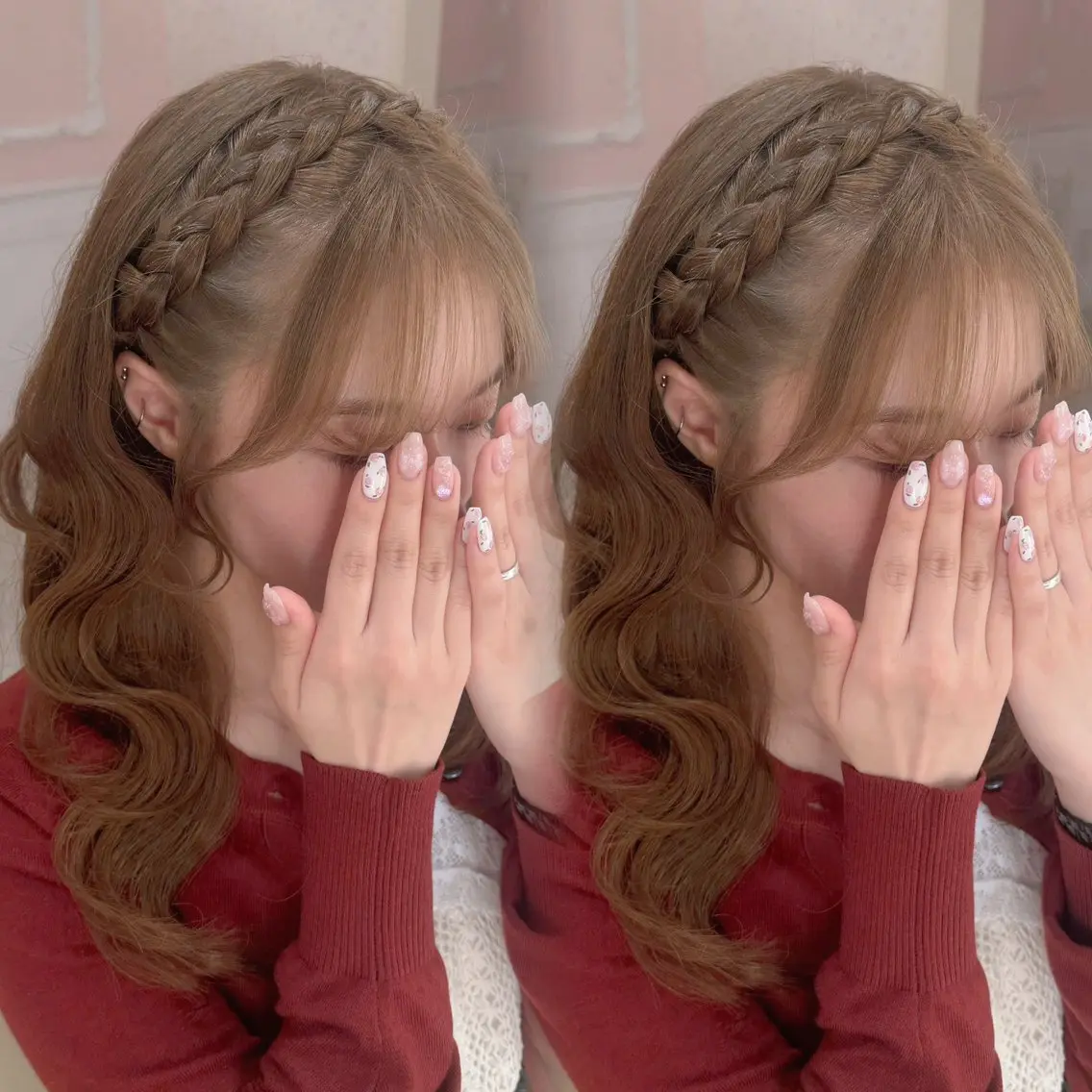 編み込みカチューシャ🎀の写真
