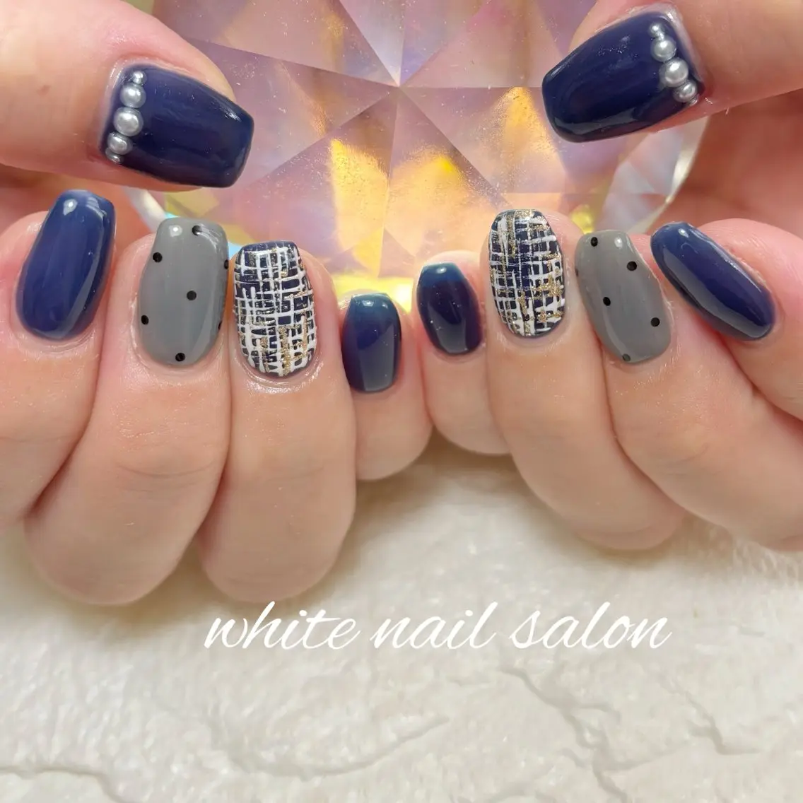 ネイル フットネイル ラメ(グリッター) ハンドネイル white nail salonのネイルデザイン