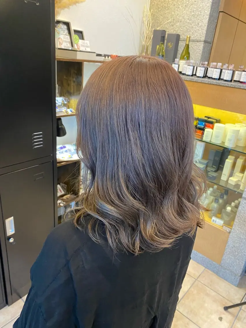 ミディアム カラー ヘッドスパ 西田辺/ タカスナオヤのヘアスタイル