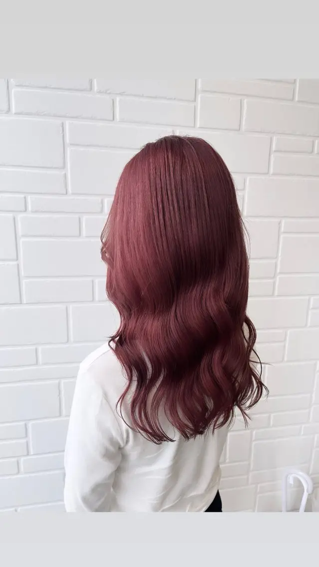 ロング 田中 美優のヘアスタイル