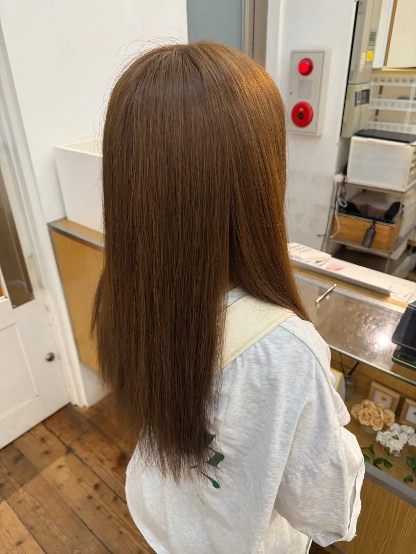 カラー ヘアカラー トリートメント れおん/ワンカラー モデル募集🎧のヘアスタイル