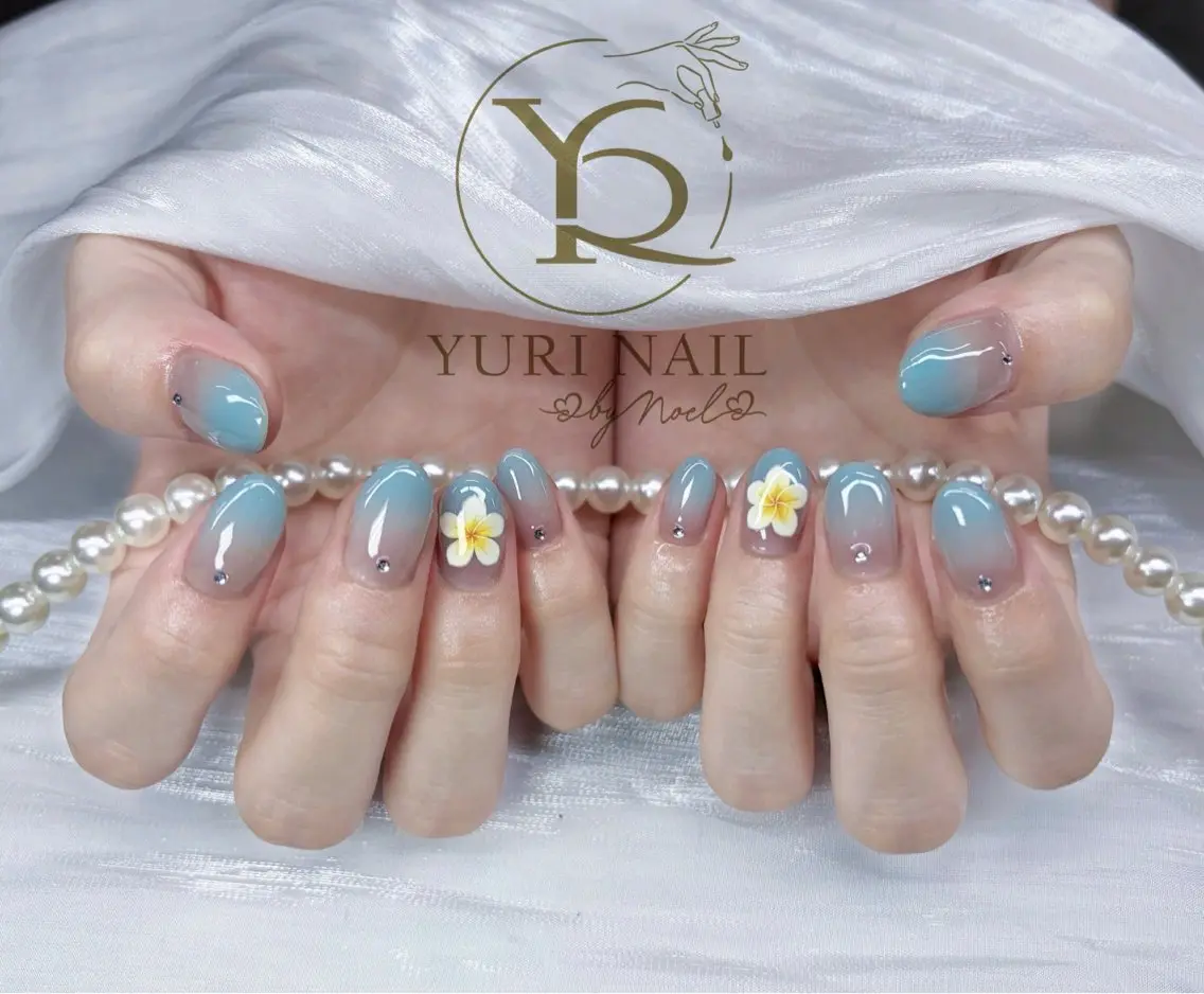 ネイル チークネイル フットネイル フレンチネイル グラデーション キラキラネイル ハンドネイル フットネイル ハンドケア YURI Nail Funabashiのネイルデザイン