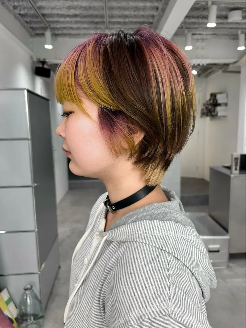 ショート カラー MISAKI 福岡美容室のヘアスタイル
