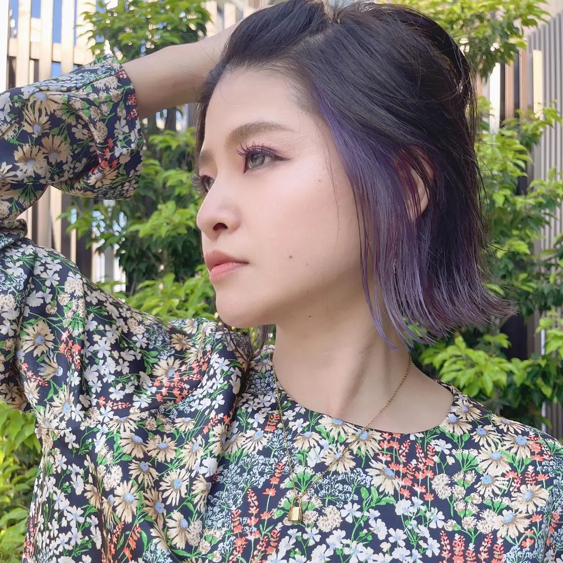 ショート トレンドパーマ 加藤菜月のヘアスタイル