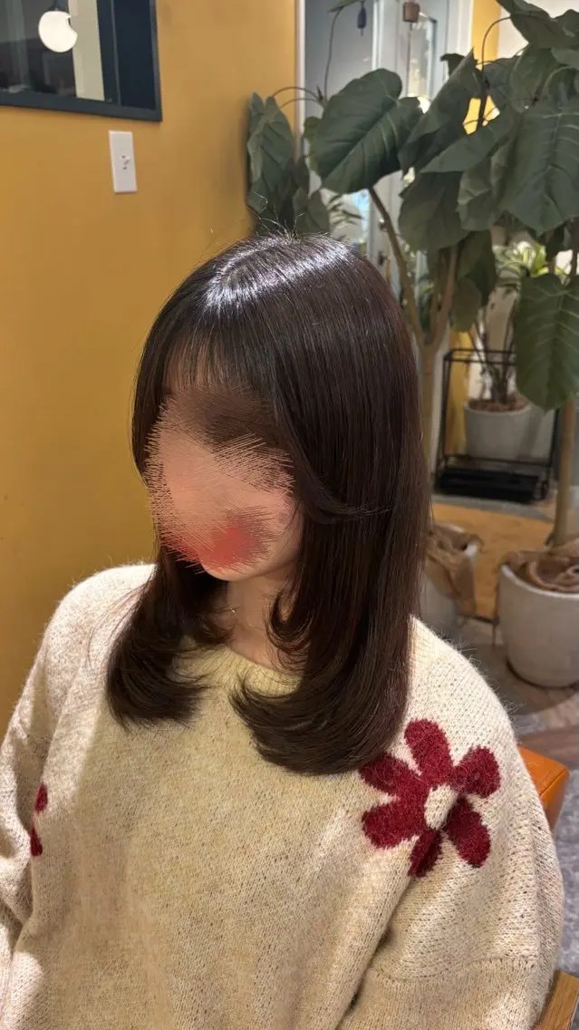 ロング 顔周りカット レイヤーカット 平出 千尋のヘアスタイル