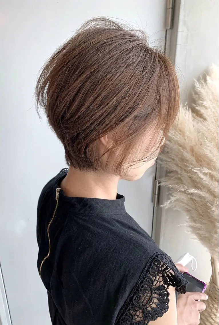 ショート ☀️波多野竜也☀️ 艶カラー/カットのヘアスタイル