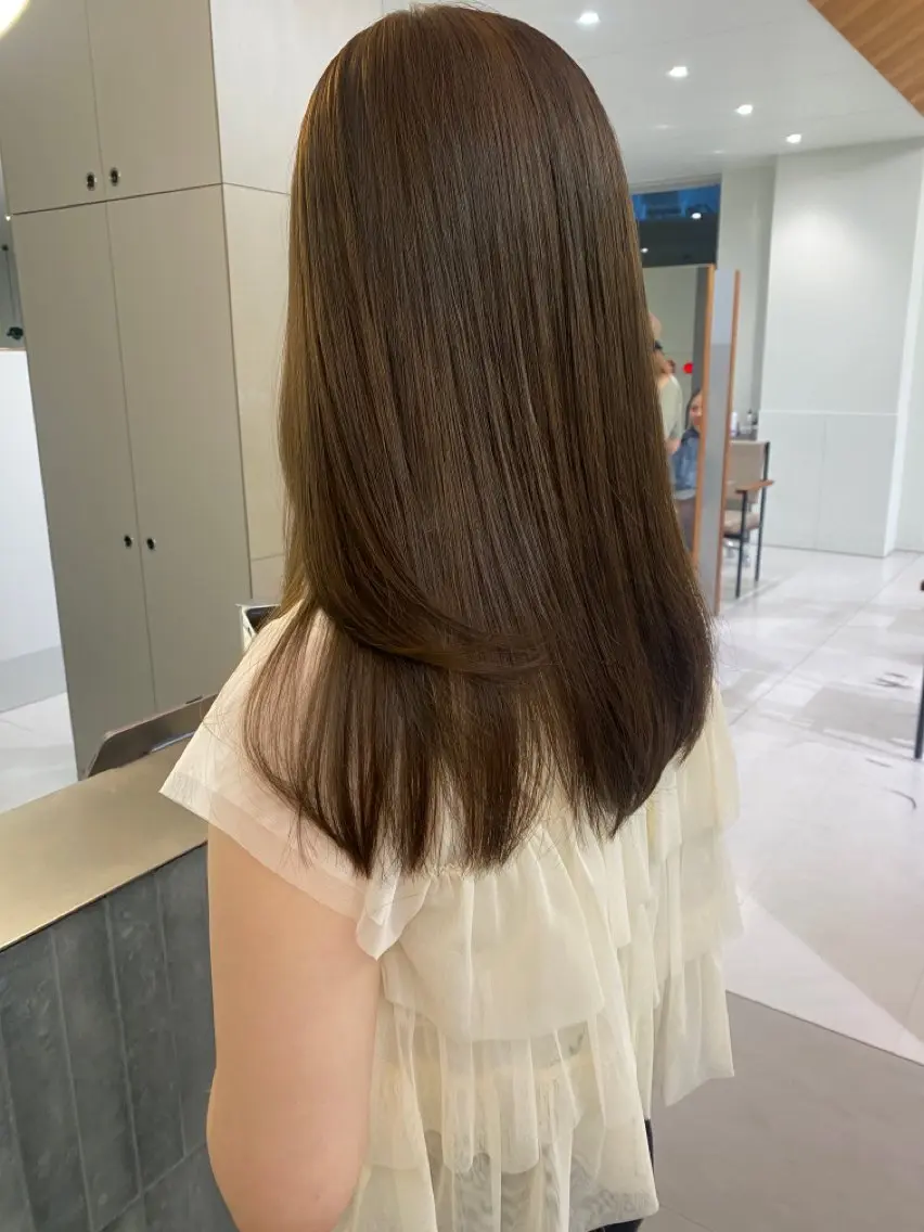 ロング カラー ベージュカラー ブリーチ 透明感カラー ダブルカラー ブリーチなしカラー ヘアカラー ☪️ブリーチ特化施術 /レイヤー🪽aiのヘアスタイル