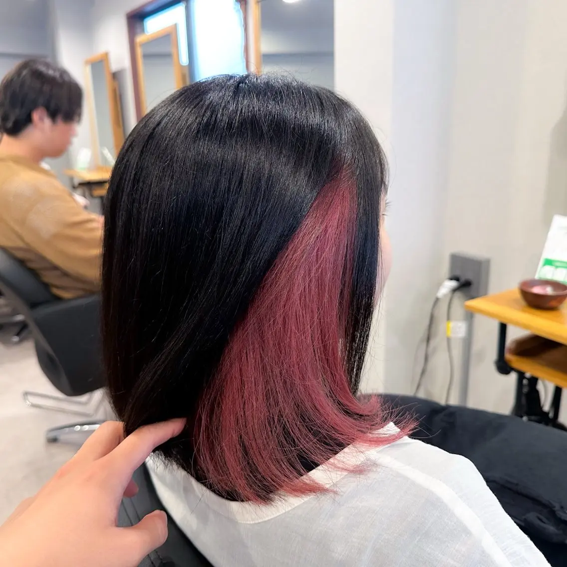 ミディアム カラー ピンクカラー 《髪質改善・縮毛矯正 /ブリーチ》坂本爽のヘアスタイル