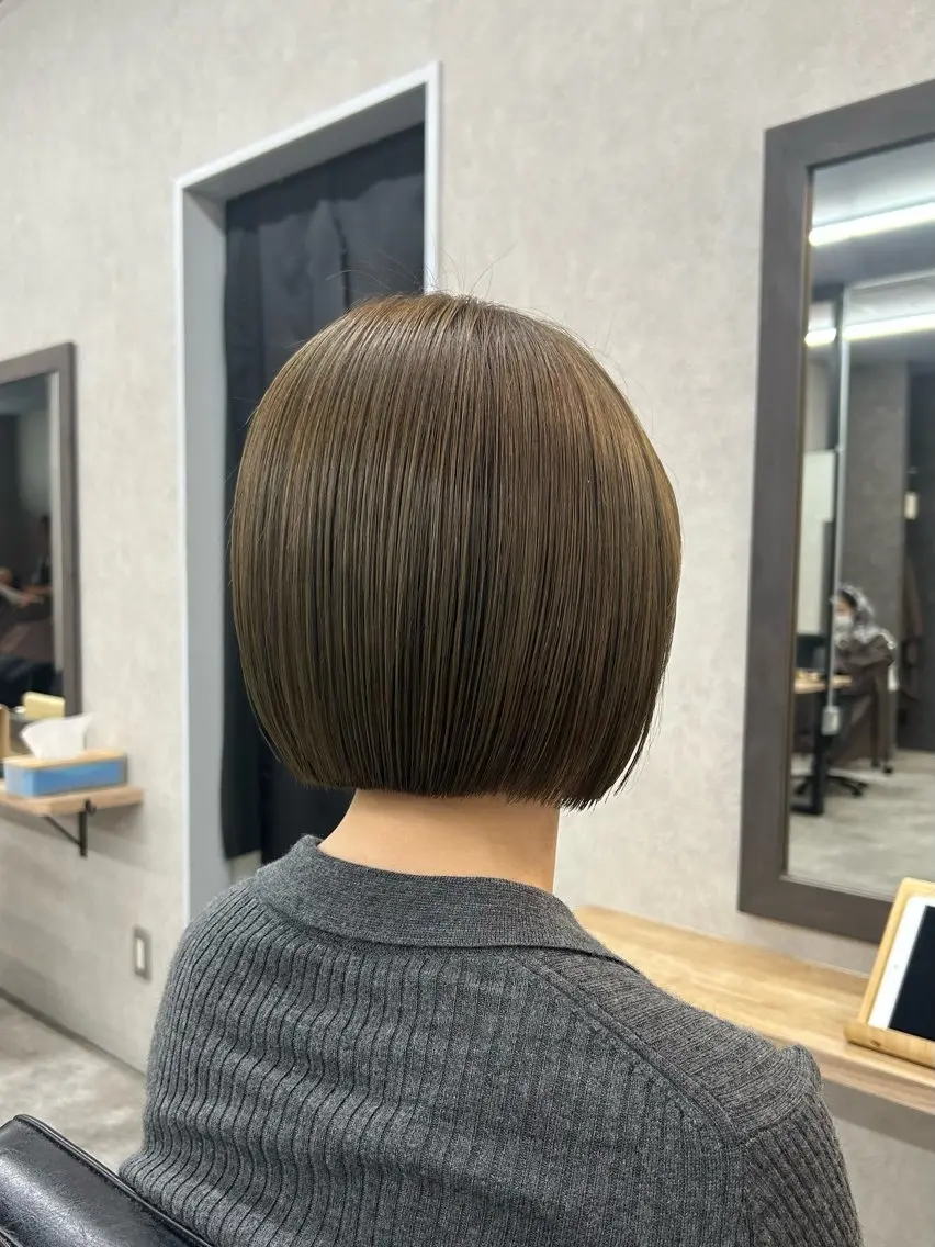 ショート カラー カット ヘアカラー トリートメント いなみね はるきのヘアスタイル