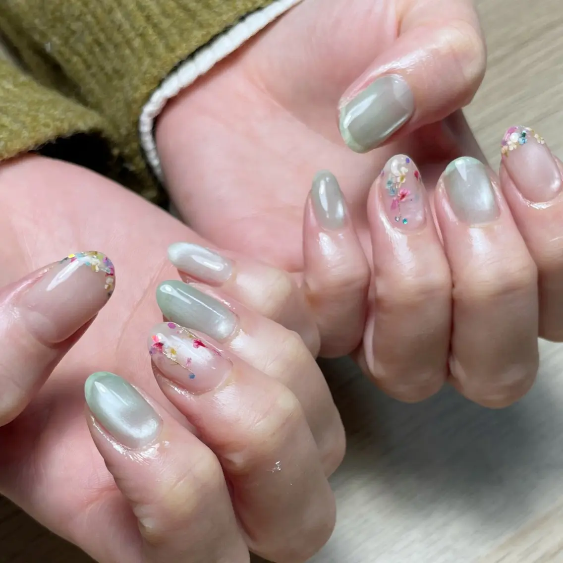 ネイル 持ち込み ワンカラーネイル ハンドネイル y-neil | ニュアンスネイルのネイルデザイン