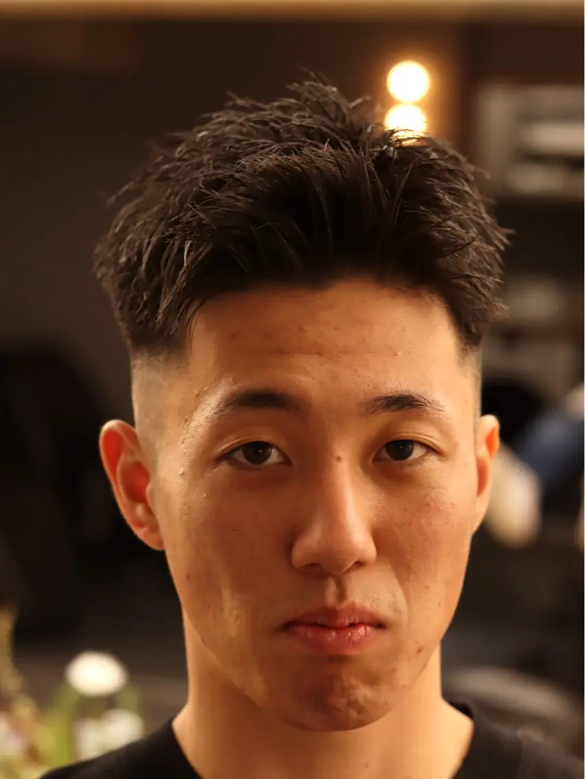 ショート メンズ 刈り上げ カット メンズカット✂️ スキンフェード伊藤陸のヘアスタイル