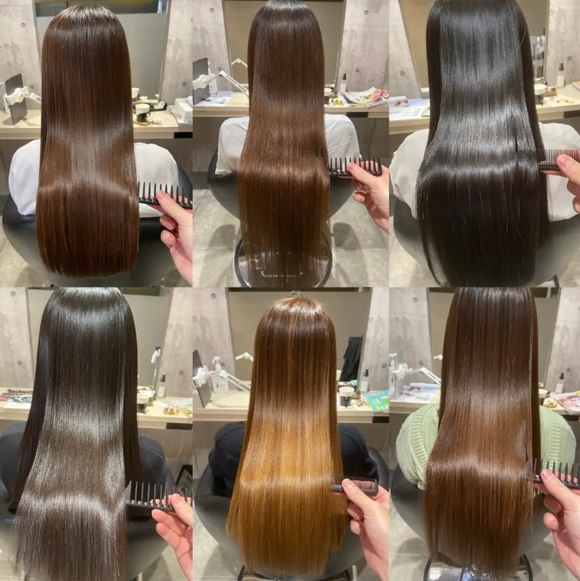 ロング 縮毛矯正 YURI ［西大分／美髪矯正］のヘアスタイル