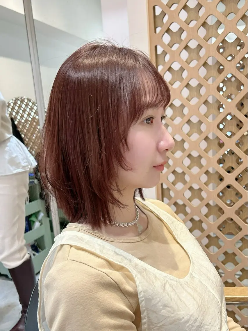 ミディアム カラー カット ヘアカラー マンツーマン施術✂︎ machikaのヘアスタイル